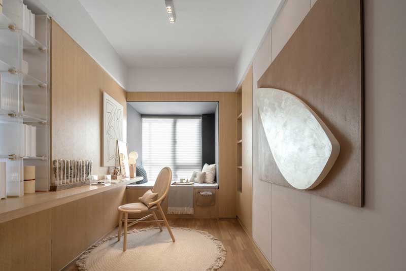 深圳南山北歐風格家裝裝修設計開放式書房飄窗 深圳南山北歐風格家裝裝修設計開放式書房飄窗