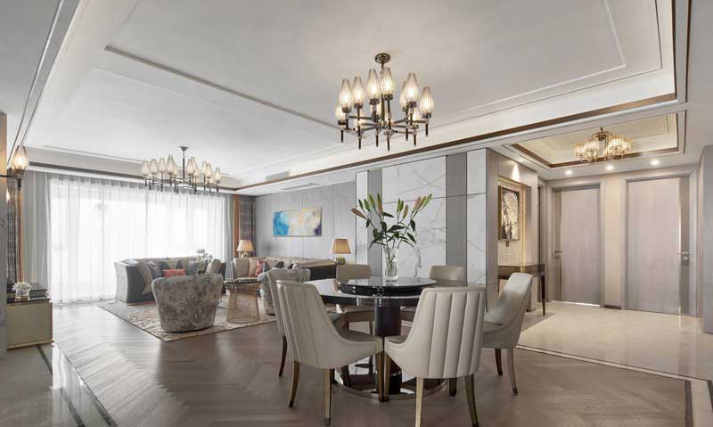 深圳羅湖現代輕奢風格裝修客餐廳 深圳羅湖現代輕奢風格裝修客餐廳