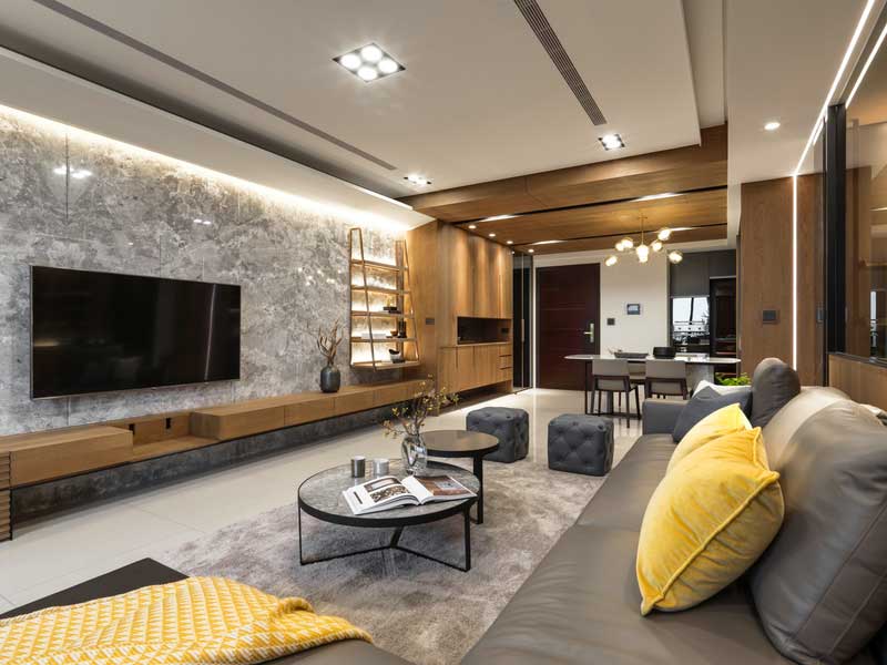 深圳羅湖區(qū)現(xiàn)代風(fēng)格100平方家庭裝修工程案例客餐廳 深圳羅湖區(qū)現(xiàn)代風(fēng)格100平方家庭裝修工程案例客餐廳