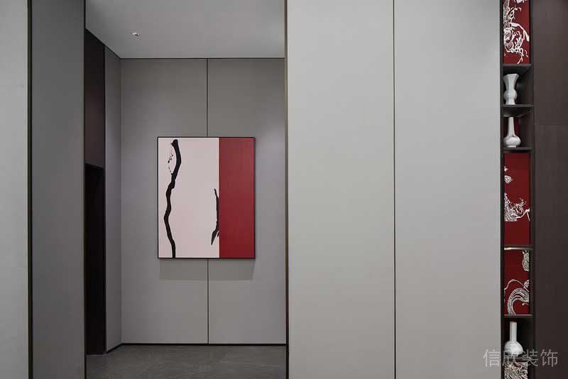深圳寶安區西鄉新中式新房設計裝修案例廊道 深圳寶安區西鄉新中式新房設計裝修案例廊道