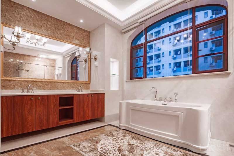 深圳寶安碧桂園簡歐風格別墅樣板間設計主衛 深圳寶安碧桂園簡歐風格別墅樣板間設計主衛