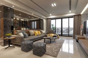 意式輕奢風護墻板大理石瓷磚裝修效果