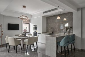 深圳羅湖區現代風格家裝裝修設計圖餐廳效果圖