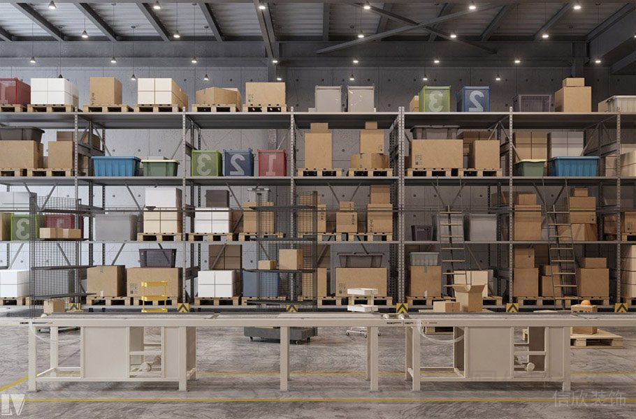 深圳龍華工業風格辦公室裝修施工9