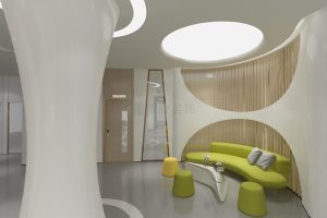 深圳新世紀美容院裝修設(shè)計柱子