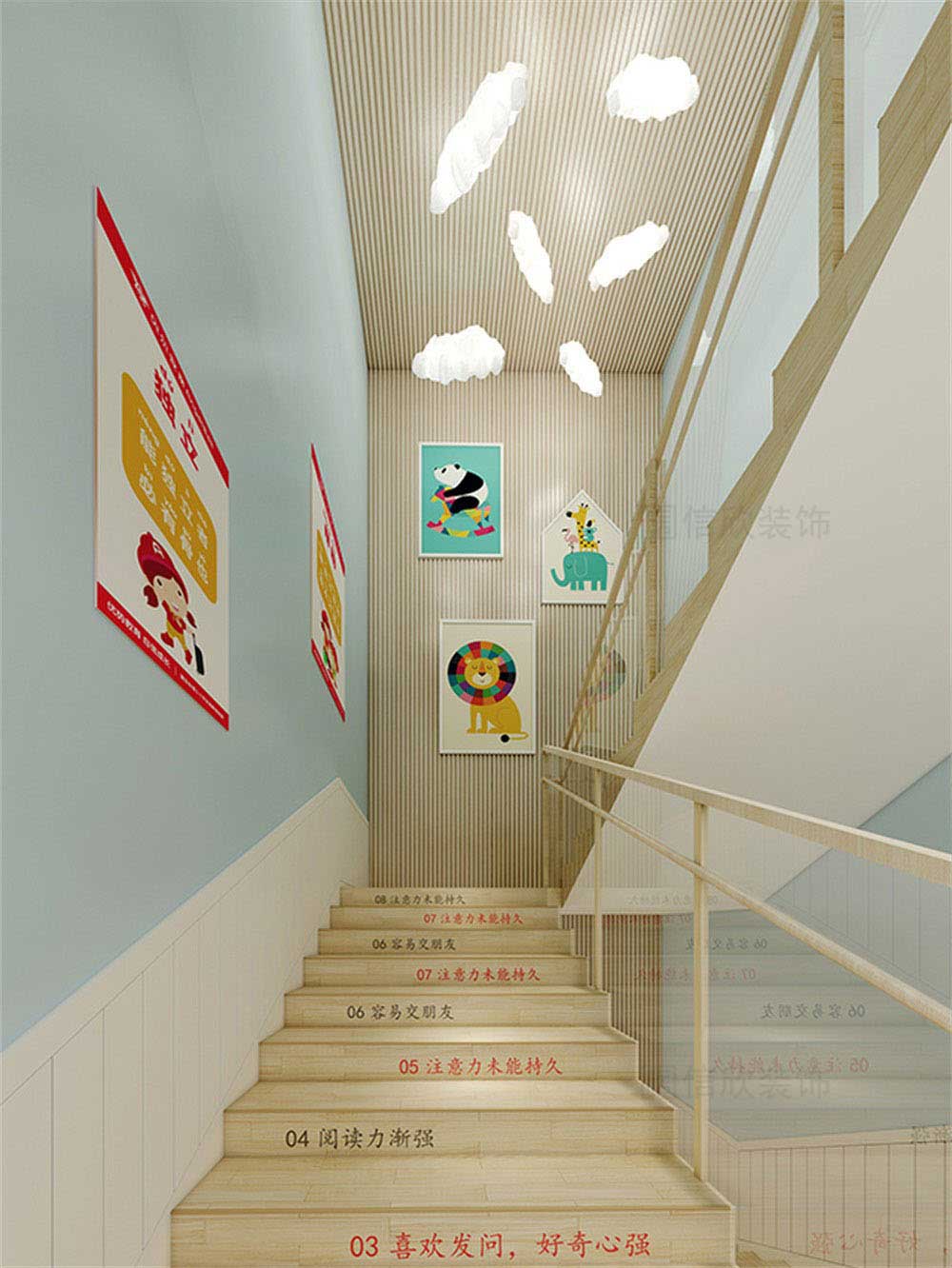 深圳市龍崗區平湖貝爾安親培訓中心樓梯 深圳市龍崗區平湖貝爾安親培訓中心樓梯