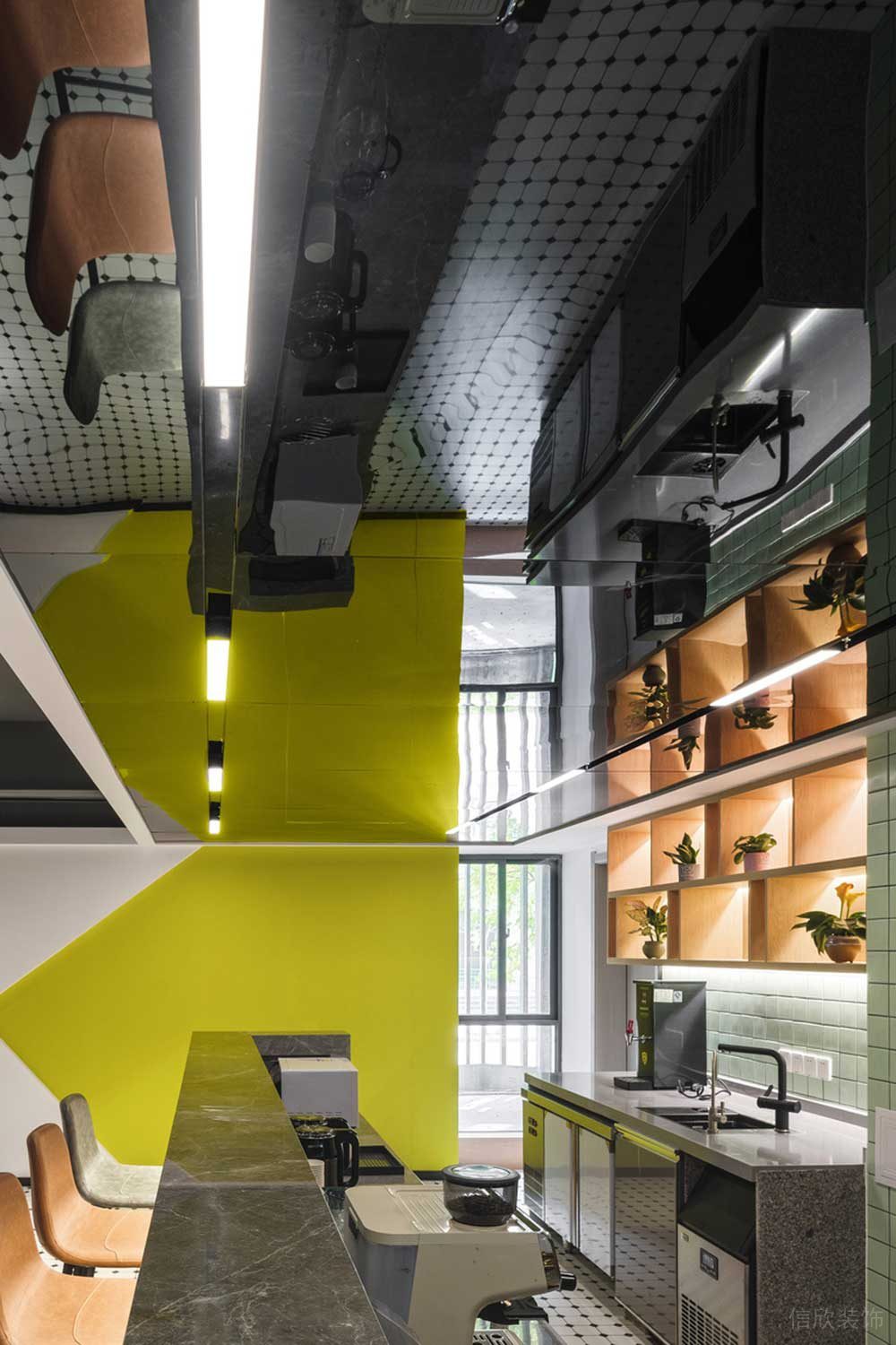 深圳羅湖區(qū)華潤大廈現(xiàn)代簡(jiǎn)約風(fēng)格辦公室設(shè)計(jì)案例茶水間