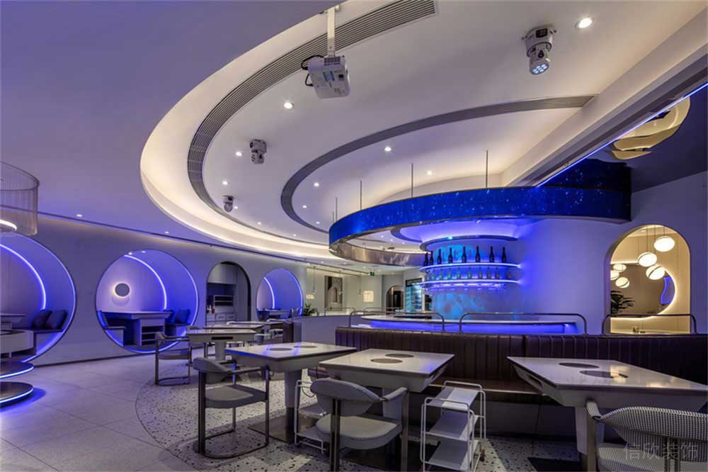 深圳龍崗現代風格火鍋店裝修設計卡座 深圳龍崗現代風格火鍋店裝修設計卡座