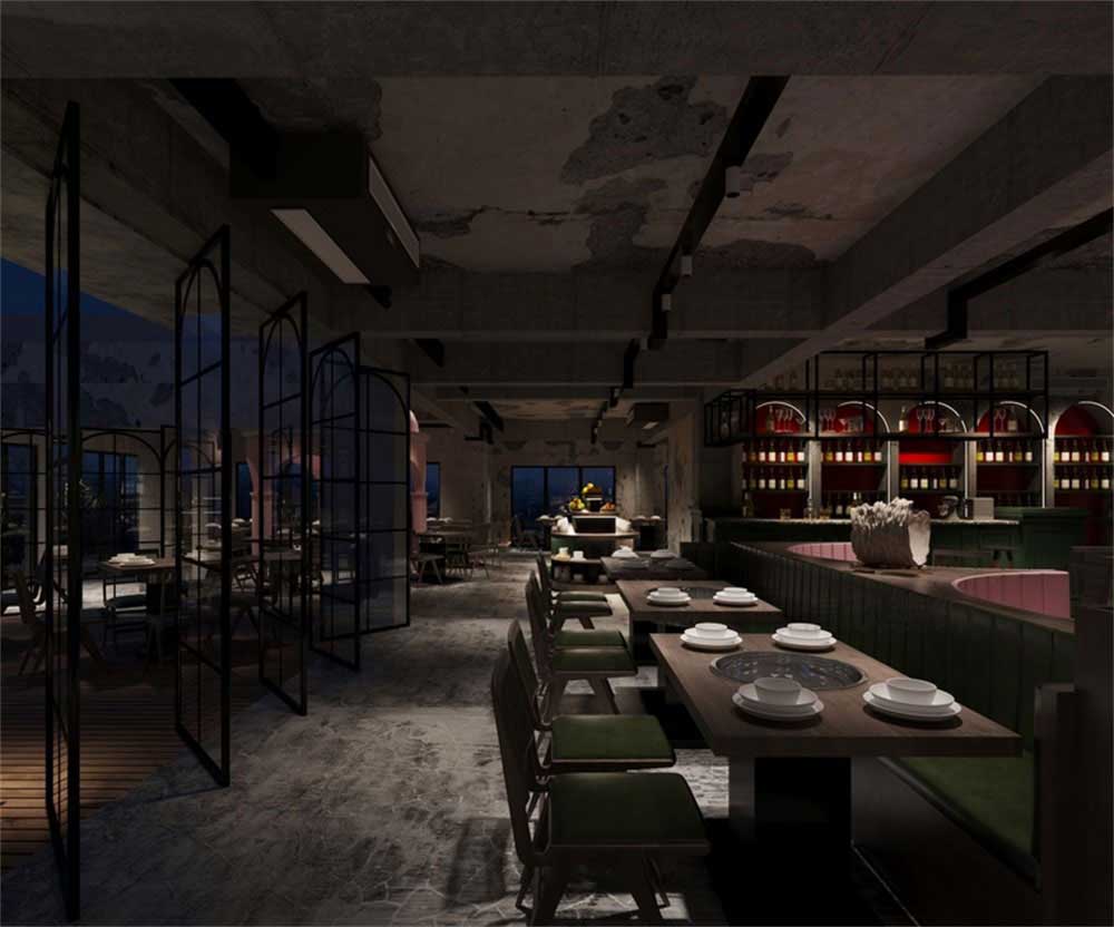 深圳龍華后現(xiàn)代工業(yè)混搭式異域風(fēng)情餐廳裝修設(shè)計(jì)卡座用餐區(qū) 深圳龍華后現(xiàn)代工業(yè)混搭式異域風(fēng)情餐廳裝修設(shè)計(jì)卡座用餐區(qū)