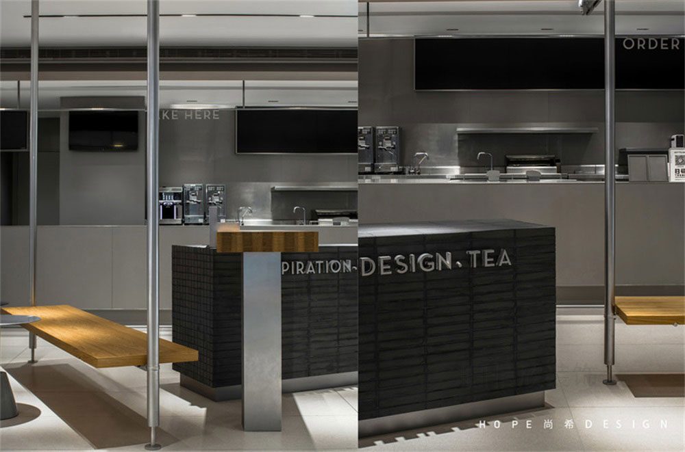深圳南山現代中式風格喜茶冷飲店裝修吧臺 深圳南山現代中式風格喜茶冷飲店裝修吧臺