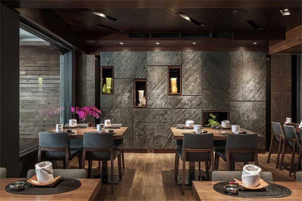深圳寶安簡(jiǎn)約風(fēng)中餐廳裝修設(shè)計(jì)案例軟裝陳設(shè)