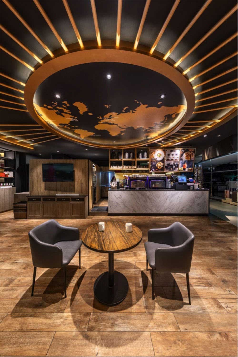 深圳寶安工業風咖啡廳裝修設計工程吧臺 深圳寶安工業風咖啡廳裝修設計工程吧臺