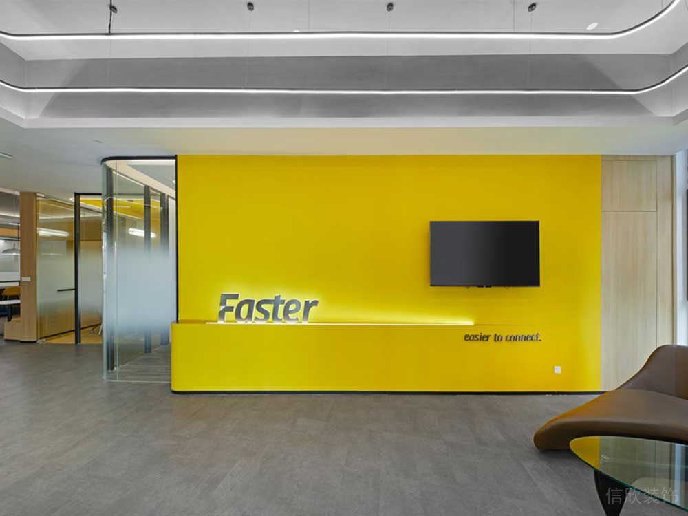 黃色深圳市科技未來感公司黃色燈飾設(shè)計(jì)環(huán)形天花吊頂現(xiàn)代簡約風(fēng)