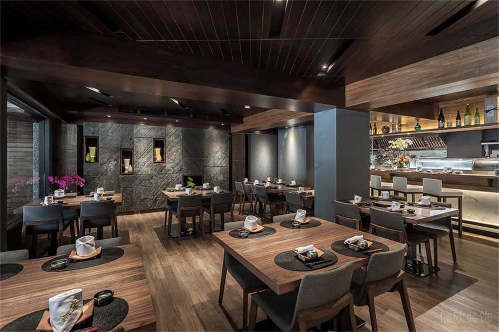 深圳寶安簡(jiǎn)約風(fēng)中餐廳裝修設(shè)計(jì)案例天花