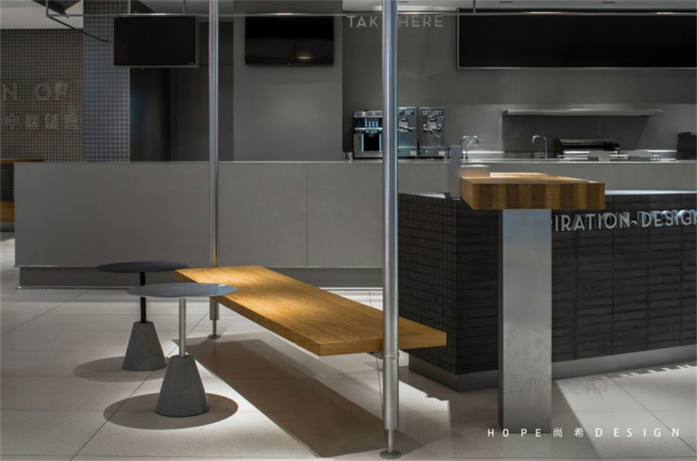 深圳南山現代中式風格喜茶冷飲店裝修不銹鋼立柱 深圳南山現代中式風格喜茶冷飲店裝修不銹鋼立柱