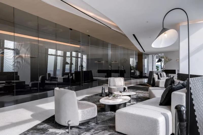 深圳龍崗區金地龍城中央現代簡約風格公司裝修開放式洽談區 深圳龍崗區金地龍城中央現代簡約風格公司裝修開放式洽談區