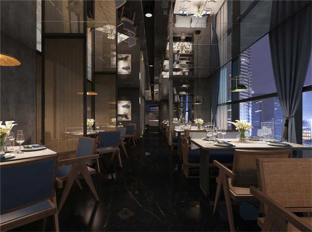 深圳龍崗現代中式風格餐廳裝修設計軟裝陳設 深圳龍崗現代中式風格餐廳裝修設計軟裝陳設