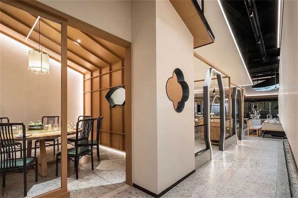 深圳寶安新中式餐廳包間裝修設計 深圳寶安新中式餐廳包間裝修設計