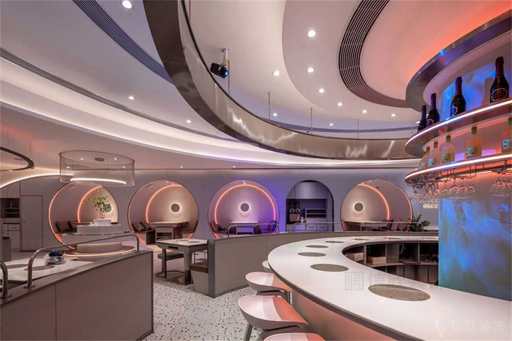 深圳龍崗現代風格火鍋店裝修設計燈光效果 深圳龍崗現代風格火鍋店裝修設計燈光效果