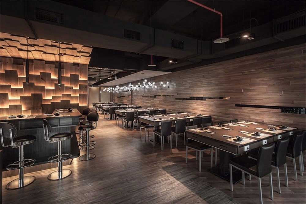 深圳鹽田現代簡約風格火鍋店裝修設計墻面裝飾 深圳鹽田現代簡約風格火鍋店裝修設計墻面裝飾