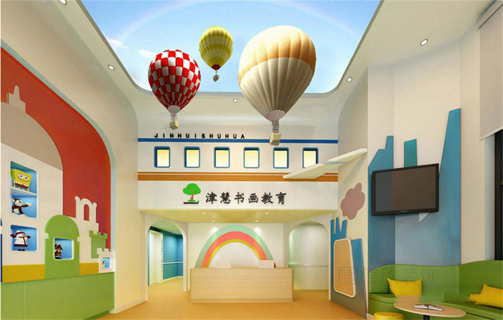 深圳市龍崗區(qū)平湖津慧書畫教育培訓基地裝修設計大廳 深圳市龍崗區(qū)平湖津慧書畫教育培訓基地裝修設計大廳