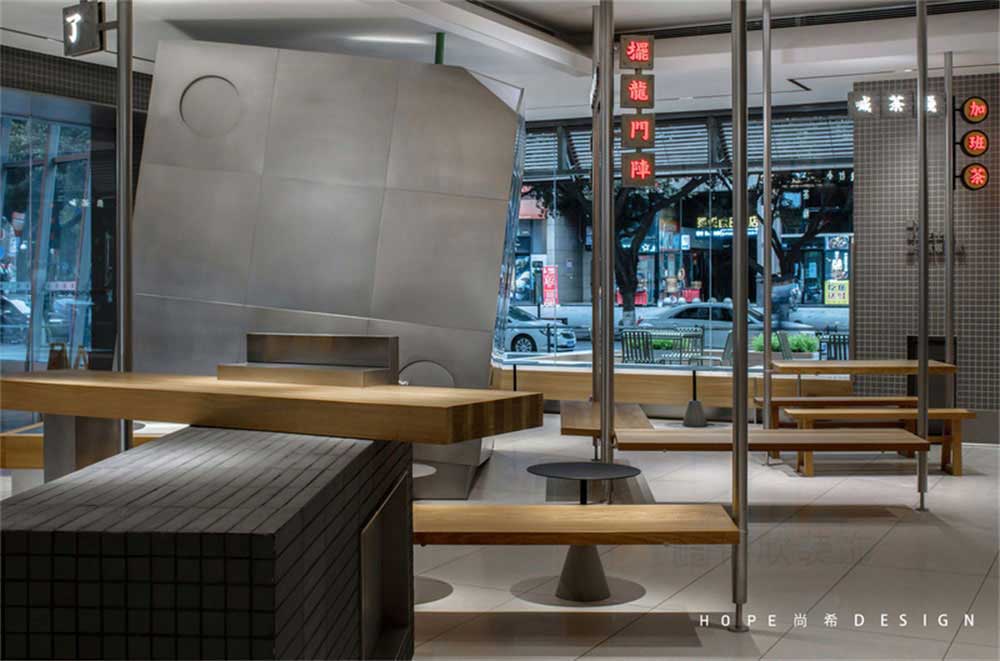 深圳南山現代中式風格喜茶冷飲店裝修燈光效果 深圳南山現代中式風格喜茶冷飲店裝修燈光效果