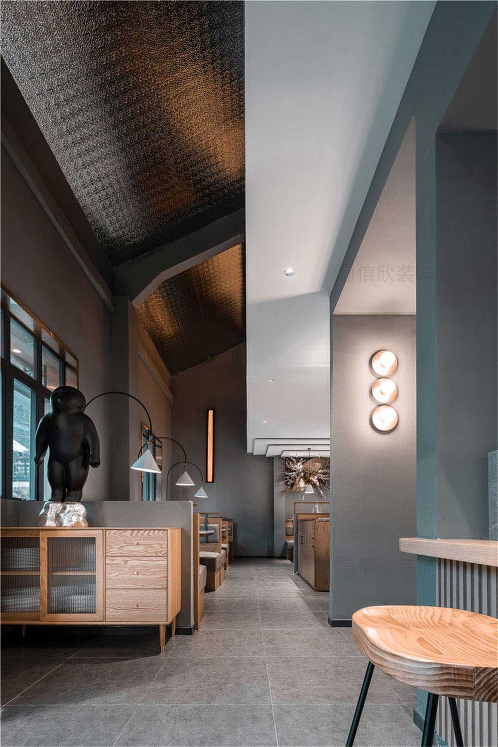 簡約風浙江特色菜連鎖餐廳深圳龍華店裝修設計材料質感 簡約風浙江特色菜連鎖餐廳深圳龍華店裝修設計材料質感