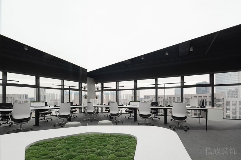 深圳福田卓越城現代風格辦公室裝修設計開放式辦公區 深圳福田卓越城現代風格辦公室裝修設計開放式辦公區