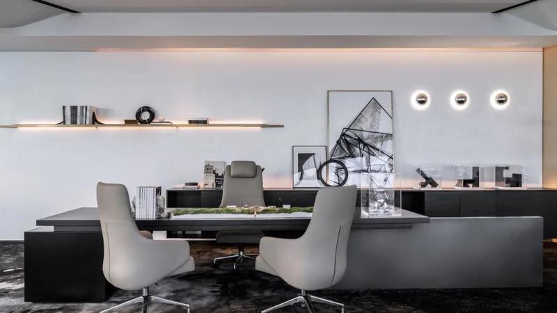 深圳龍崗區金地龍城中央現代簡約風格公司裝修軟裝陳設 深圳龍崗區金地龍城中央現代簡約風格公司裝修軟裝陳設