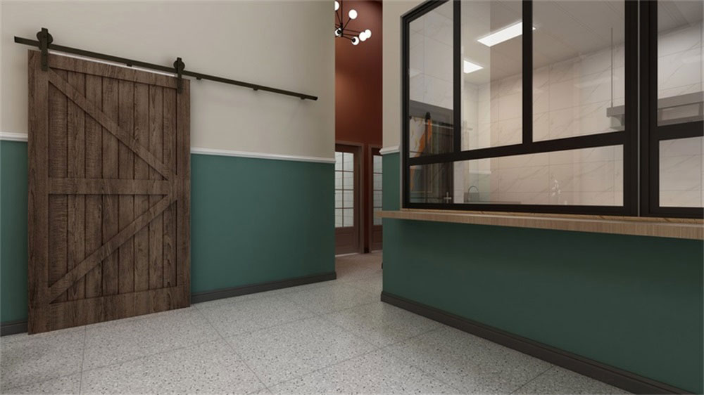 簡約北歐風(fēng)云南米線連鎖餐館深圳寶安店裝修設(shè)計實木推拉門 簡約北歐風(fēng)云南米線連鎖餐館深圳寶安店裝修設(shè)計實木推拉門