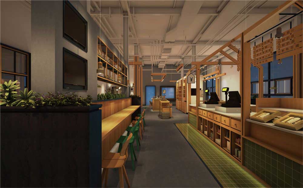 深圳南山工業風餐飲店裝修設計綠植裝飾 深圳南山工業風餐飲店裝修設計綠植裝飾