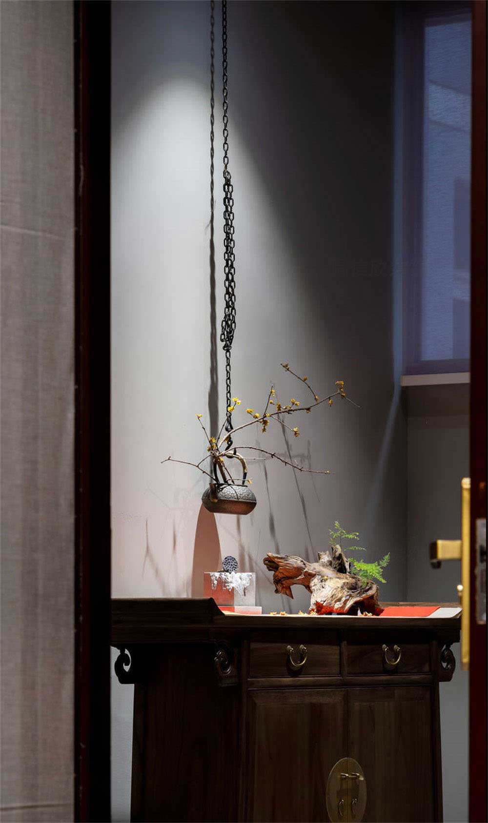 深圳龍崗新中式茶館裝修設計元素概念