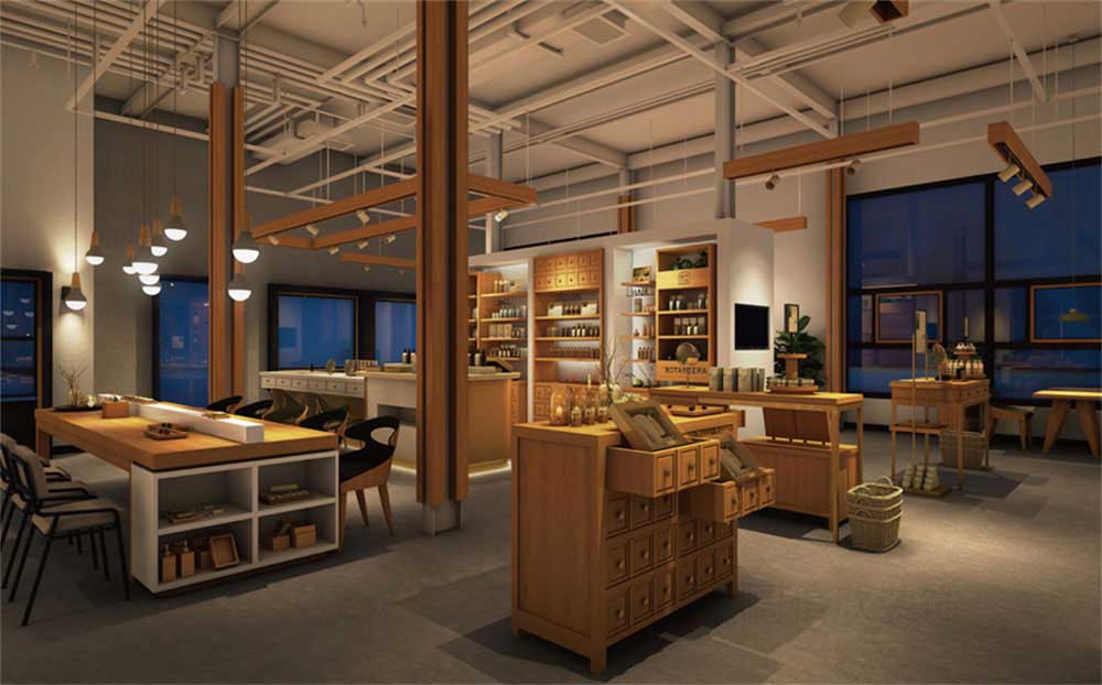 深圳南山工業風餐飲店裝修設計天花 深圳南山工業風餐飲店裝修設計天花