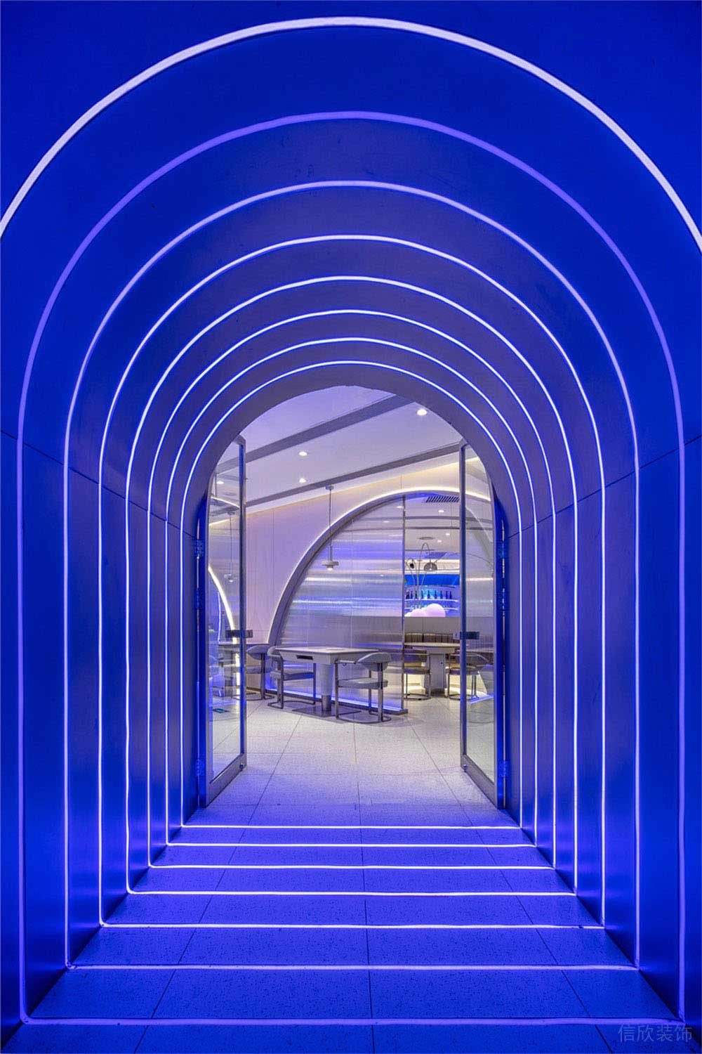 深圳龍崗現代風格火鍋店裝修設計藝術走廊 深圳龍崗現代風格火鍋店裝修設計藝術走廊