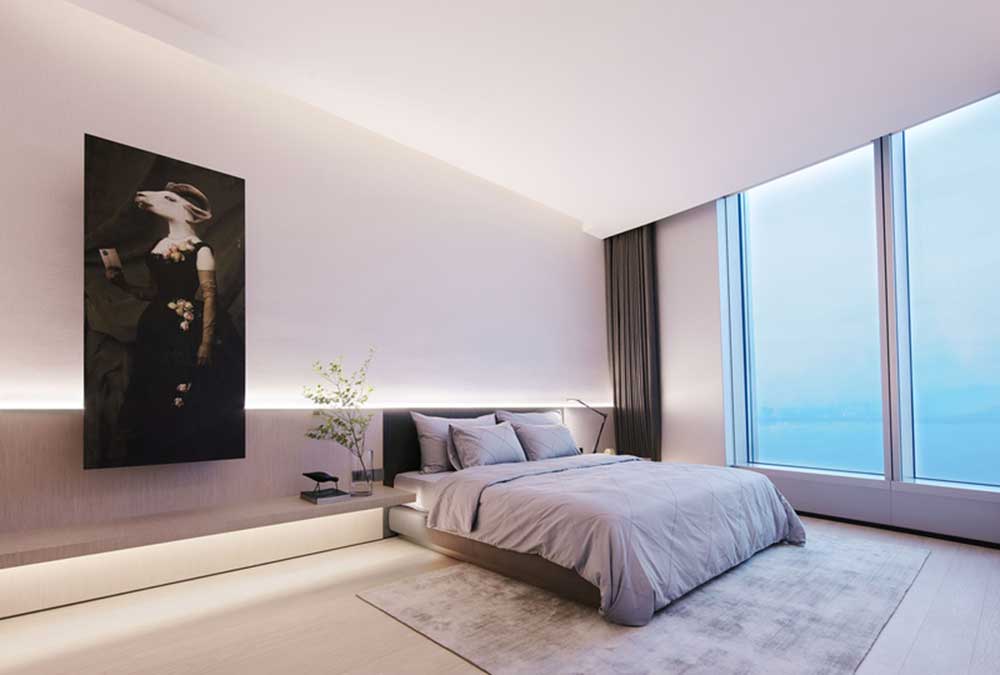 萬科濱海云中心極簡(jiǎn)風(fēng)格公司裝修設(shè)計(jì)案例總經(jīng)理休息室