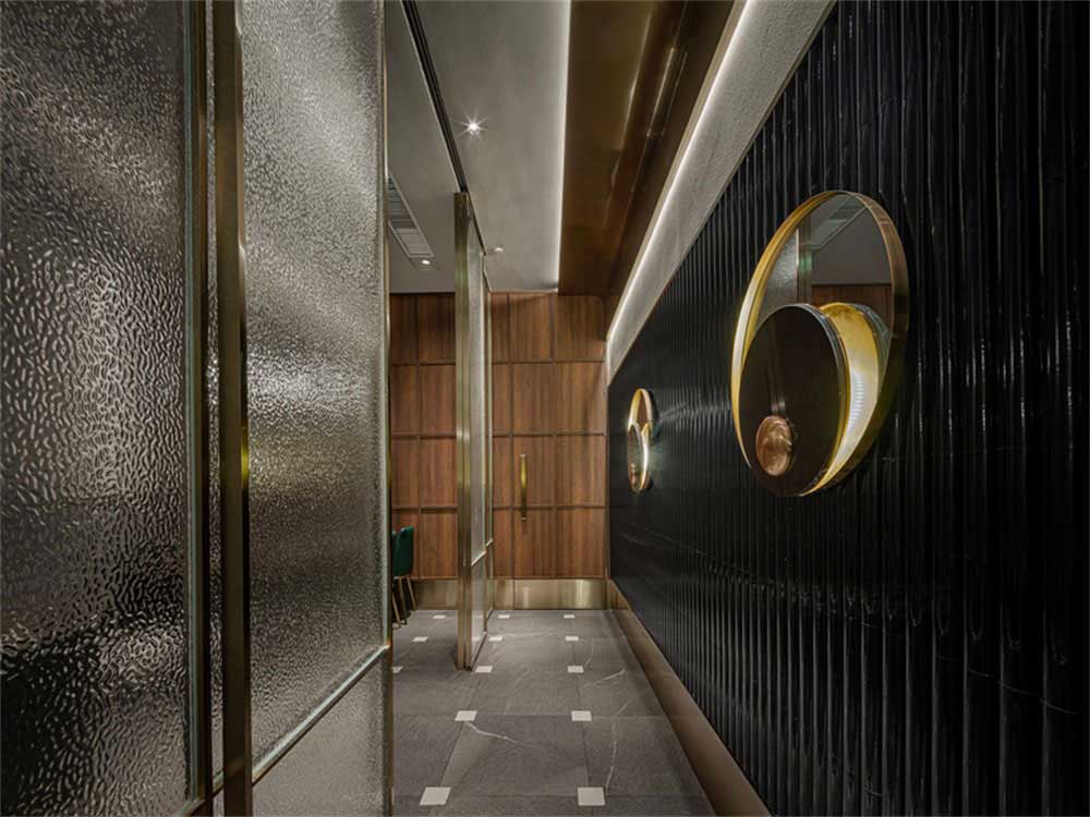 深圳寶安輕奢風(fēng)格鐵板燒餐廳裝修設(shè)計(jì)視覺觀感