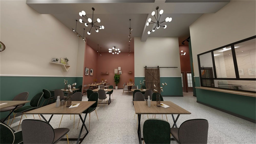 簡約北歐風(fēng)云南米線連鎖餐館深圳寶安店裝修設(shè)計空間布局 簡約北歐風(fēng)云南米線連鎖餐館深圳寶安店裝修設(shè)計空間布局