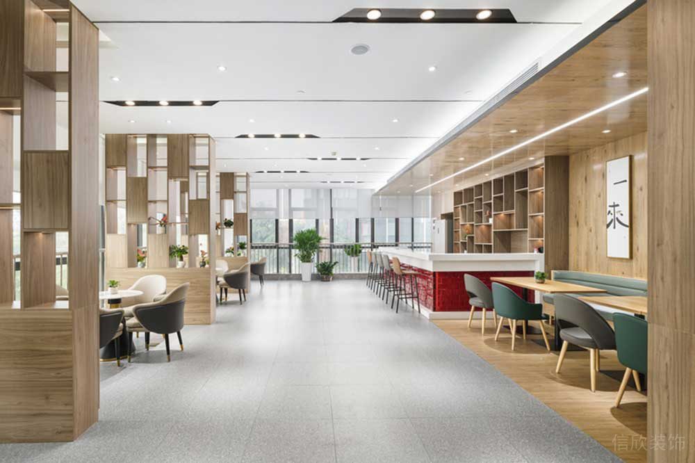 深圳羅湖區(qū)華潤大廈現(xiàn)代簡(jiǎn)約風(fēng)格辦公室設(shè)計(jì)案例休閑廳