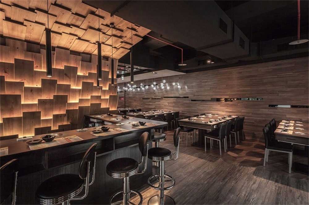 深圳鹽田現代簡約風格火鍋店裝修設計材料質感 深圳鹽田現代簡約風格火鍋店裝修設計材料質感