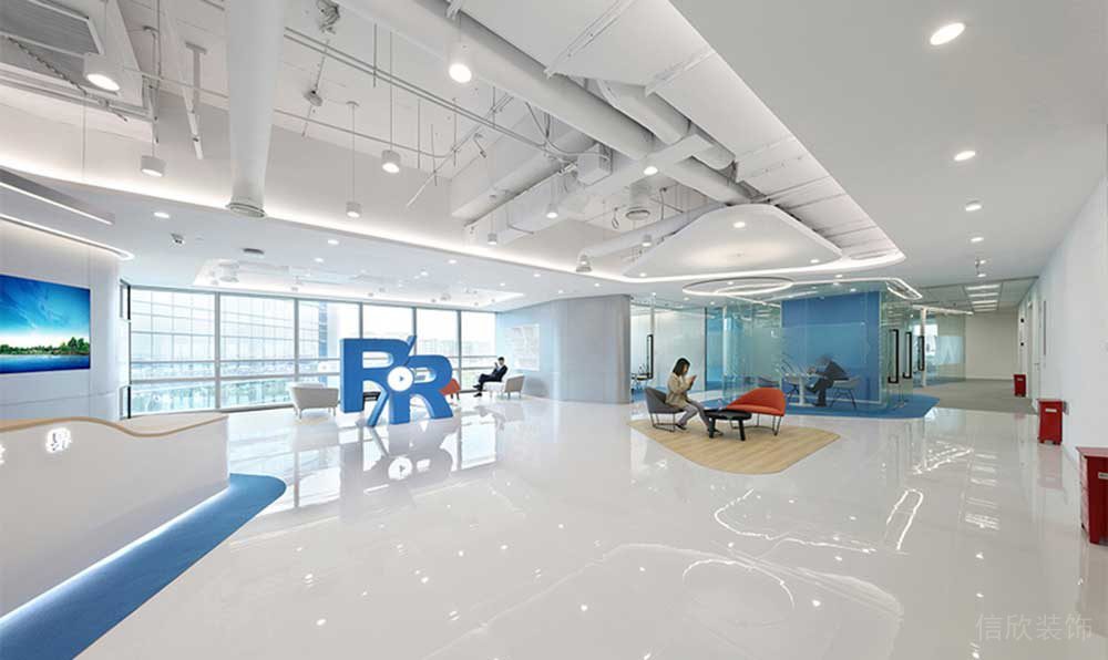 機(jī)構(gòu)裝修設(shè)計(jì)大廳工業(yè)風(fēng)簡約純白效果興趣班英語培訓(xùn)機(jī)構(gòu)裝修