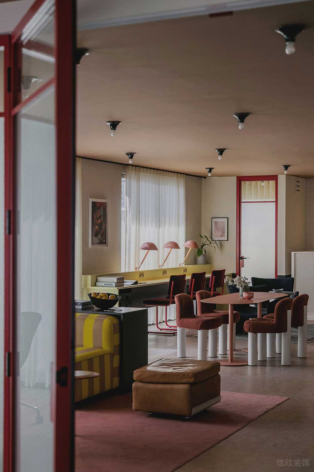 北歐風(fēng)格辦公場(chǎng)所洽談休閑廳裝修圖