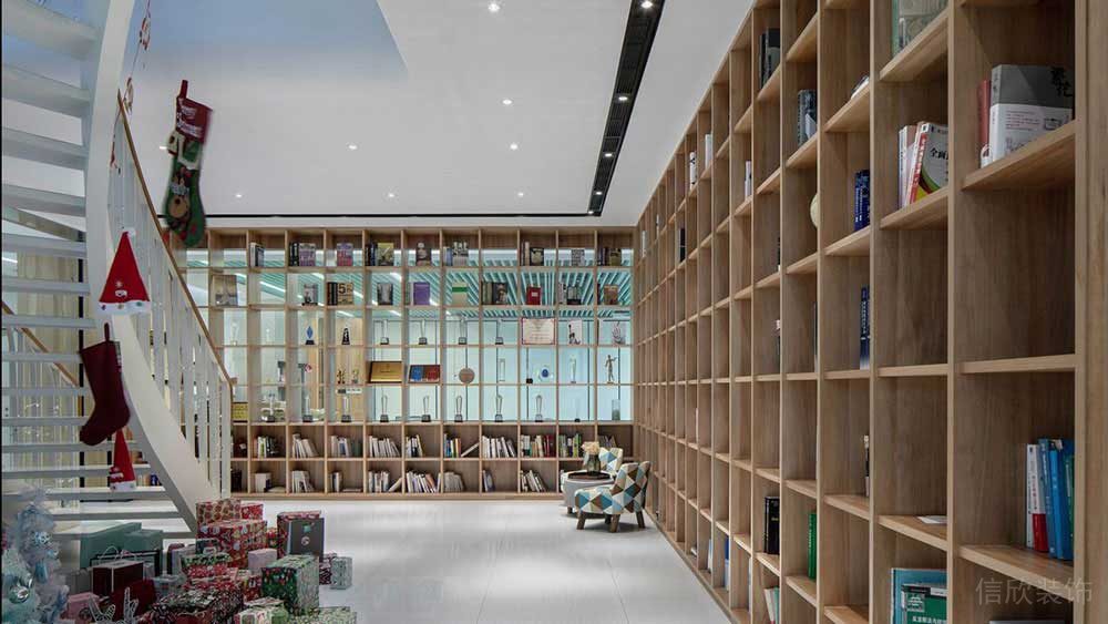 北歐風(fēng)格辦公場(chǎng)所休閑閱覽區(qū)設(shè)計(jì)裝修圖