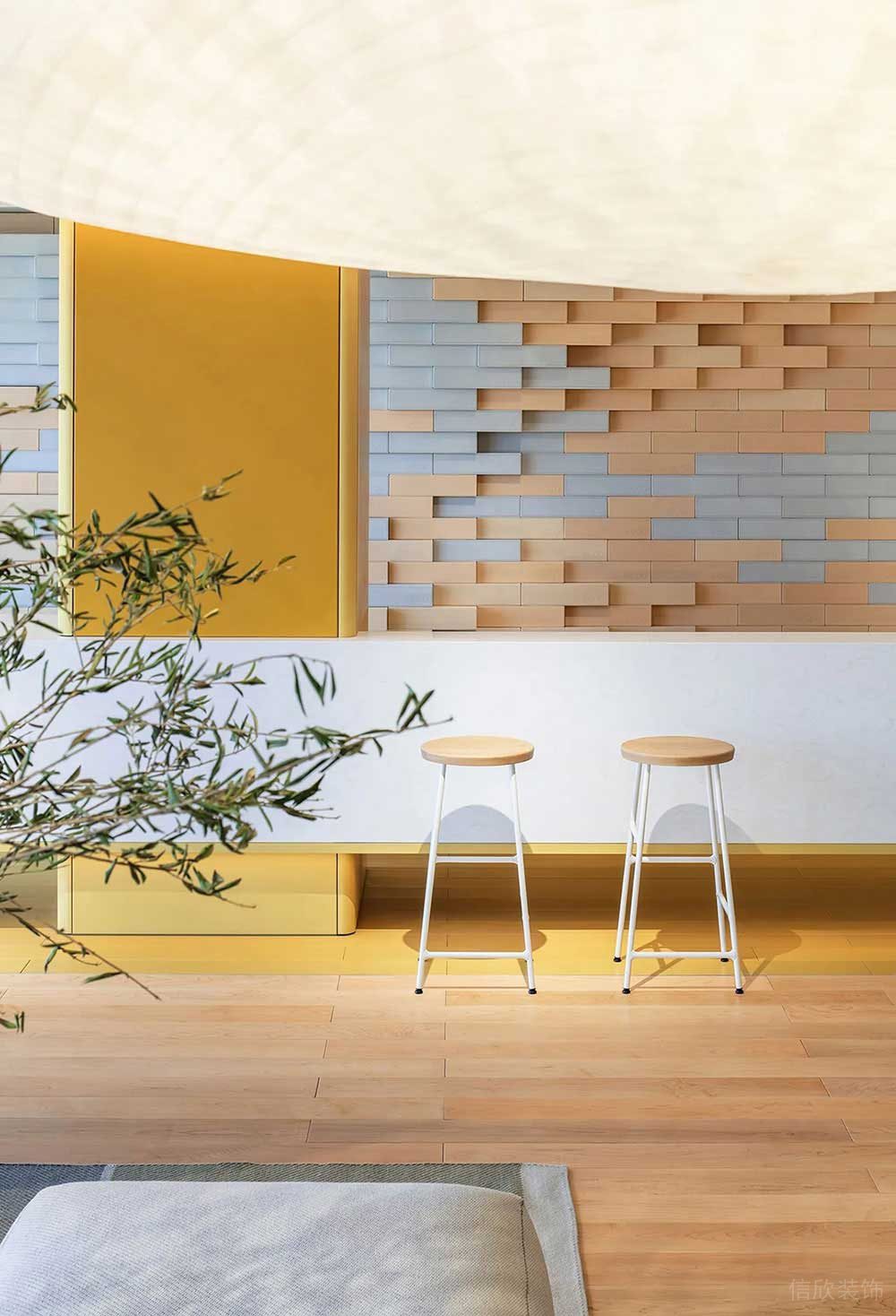 北歐風(fēng)格辦公空間案例吧臺(tái)休閑區(qū)設(shè)計(jì)裝修圖