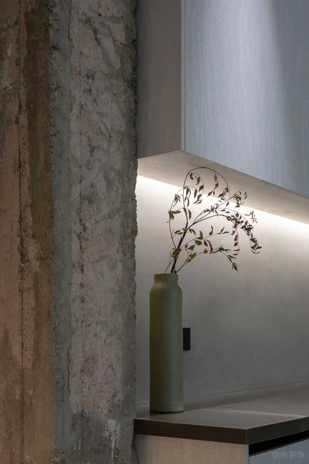 工業(yè)風(fēng)辦公室茶水間操作臺設(shè)計裝修圖