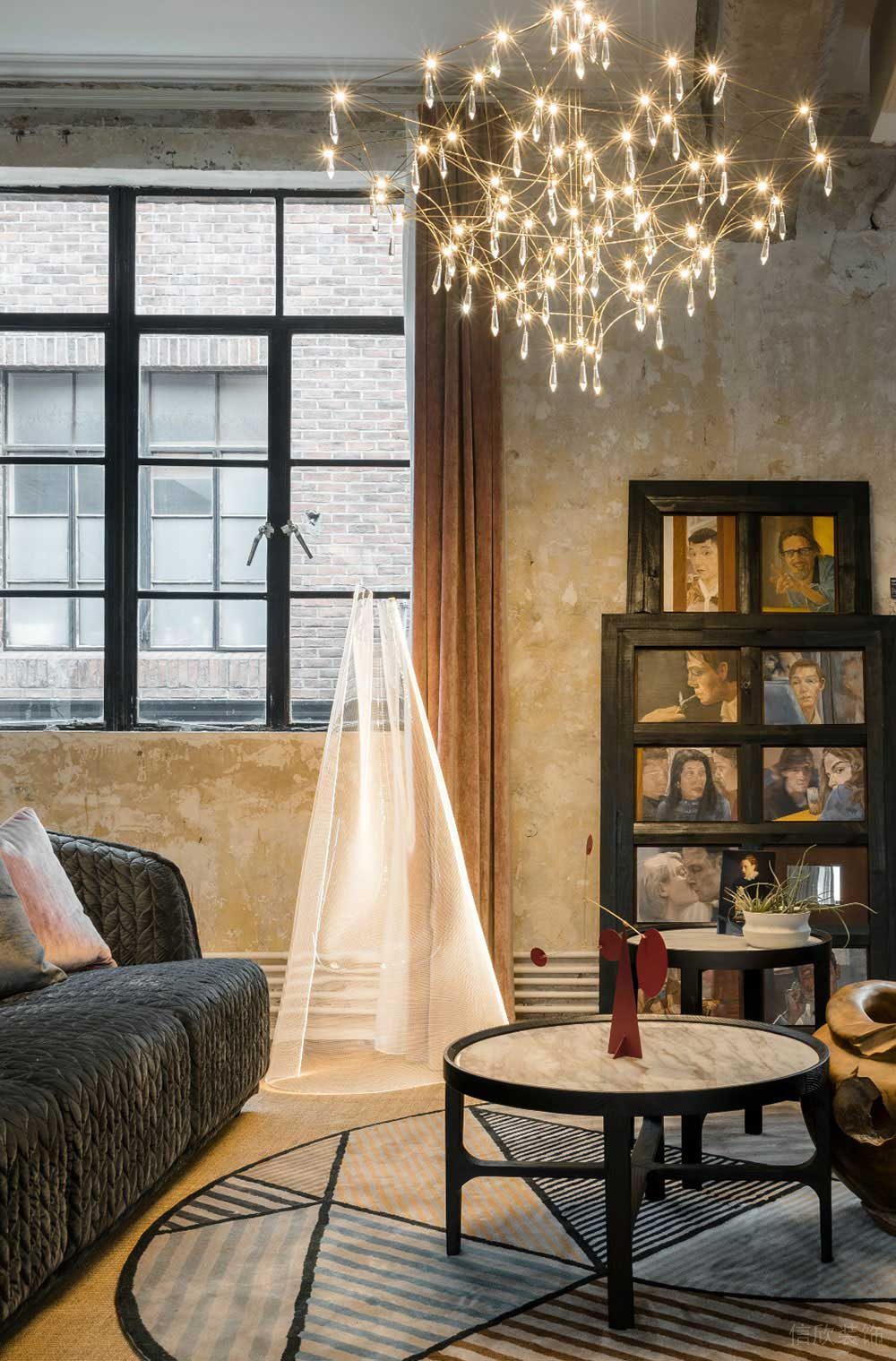 工業(yè)風(fēng)辦公室接待區(qū)設(shè)計裝修圖