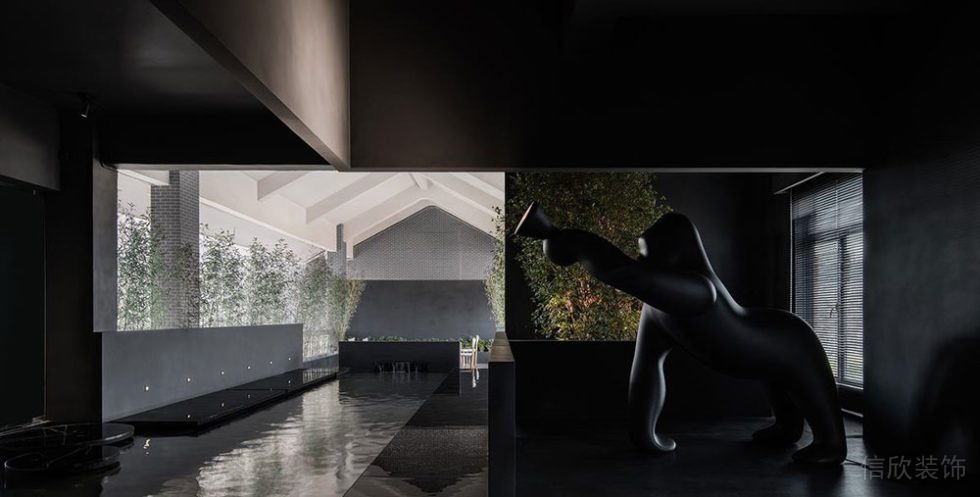 工業(yè)風(fēng)商務(wù)辦公場所水景設(shè)計實景圖