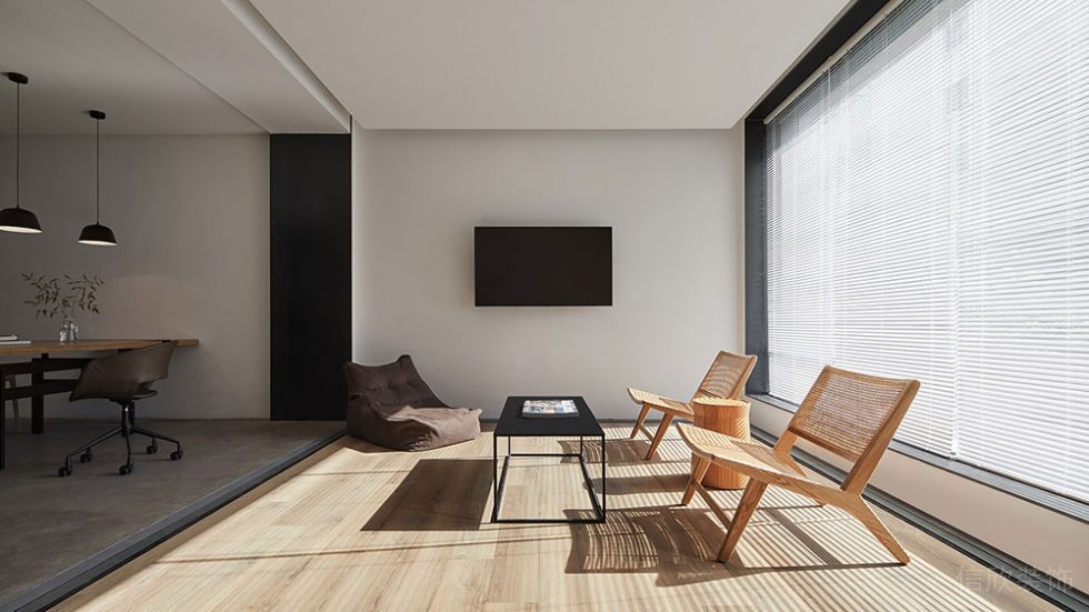 極簡風格辦公場所員工休息區(qū)設計裝修圖