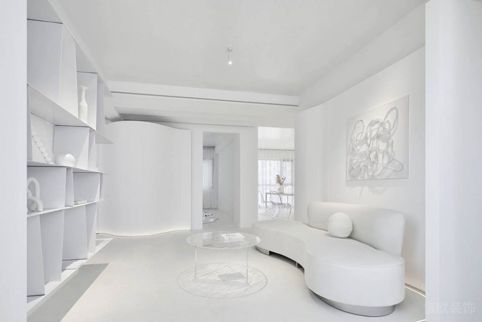 極簡風格辦公空間案例貴賓接待區(qū)設計裝修圖