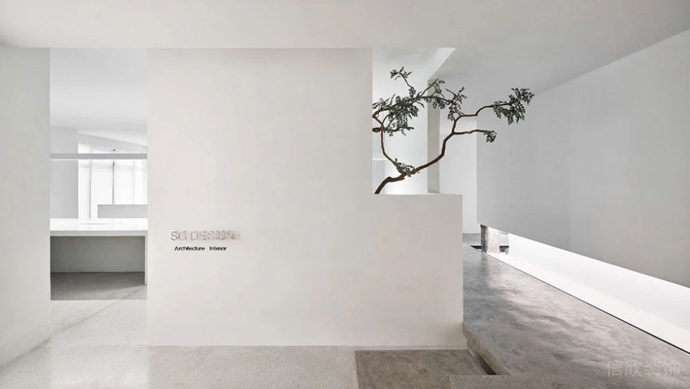 極簡風格商務辦公空間室內(nèi)門廊裝修圖