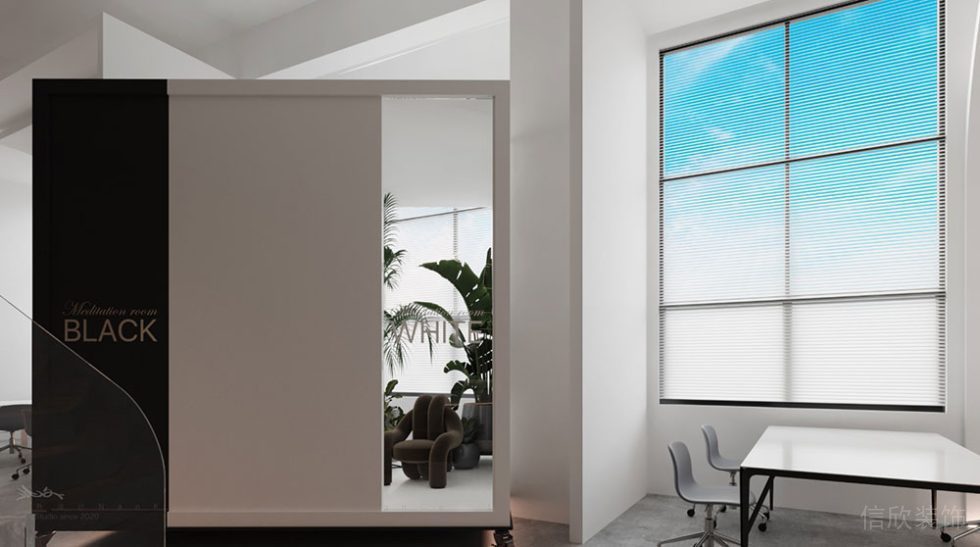 簡約風(fēng)格辦公空間開放式洽談區(qū)設(shè)計裝修圖